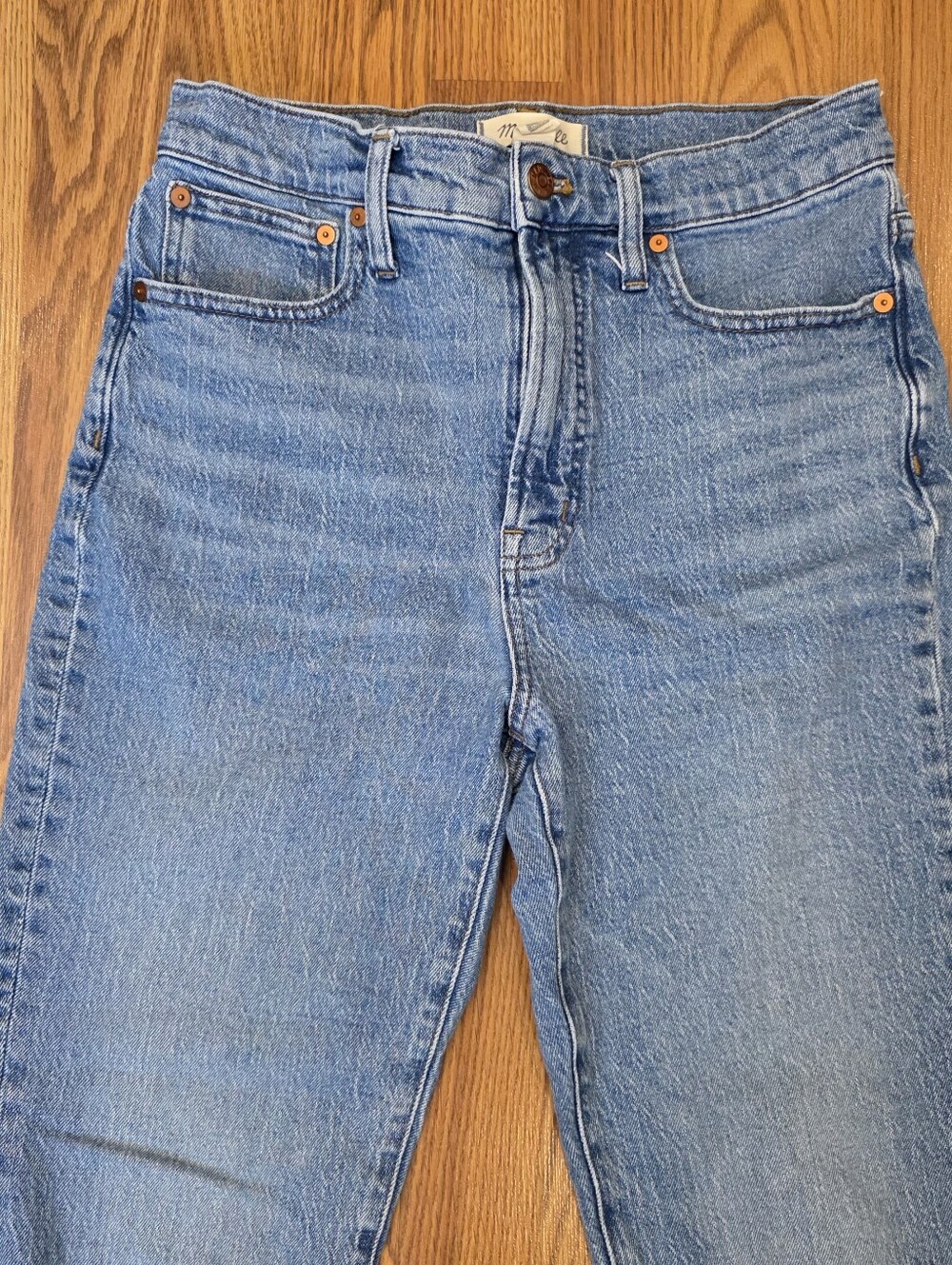 Madewell The Perfect Vintage Jean Women's Size 28 High Rise Frayed Raw Jeans - Picture 3 of 13